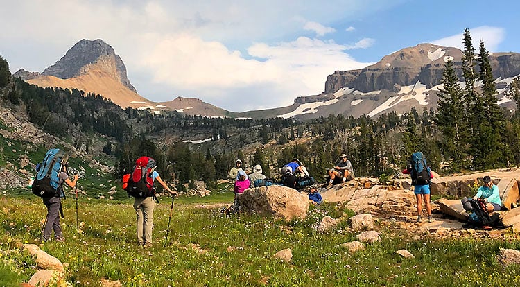 grand tetons hiking backpacking trips wildland trekking teton high adventure base