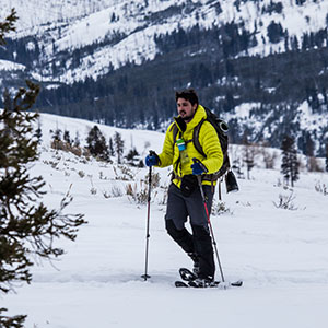 Snowshoer in Colorado