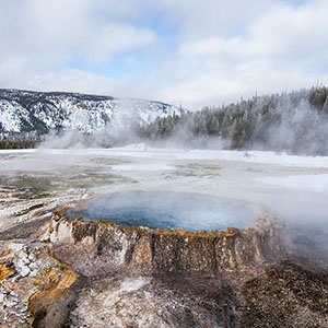 Yellowstone Winter Geyser